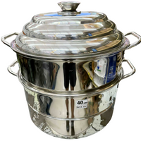 Swan 3-Tier 40cm Stainless Steel Steamer(SUS 304)