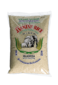 Three Elephants Thai Jasmine Rice 5lb - A&E Foodstore
