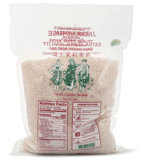 Three Ladies Brand Jasmine Rice Small Bag 5 lb - A&E Foodstore