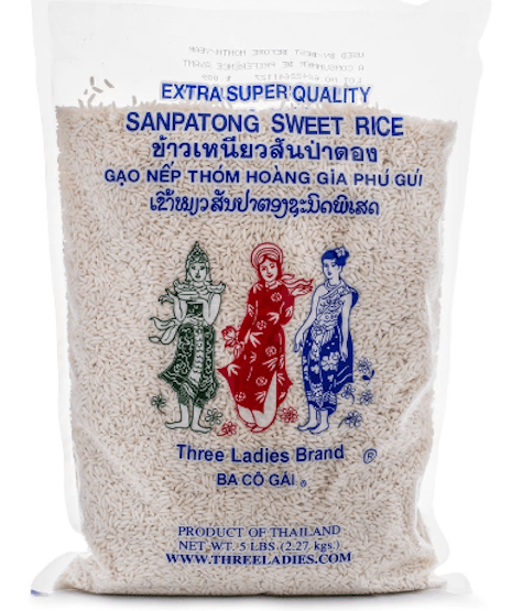 Three Ladies Brand Sweet Rice 5 lb - A&E Foodstore