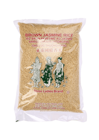 Three Ladies Brown Jasmine Rice 5 lbs