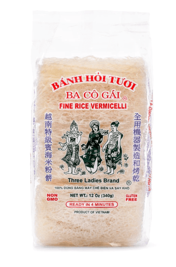 Three Ladies Fine Rice Vermicelli 12 oz - A&E Foodstore