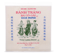 [THREE LADIES] Machine Square Rice Paper 22cm - 12 oz - A&E Foodstore