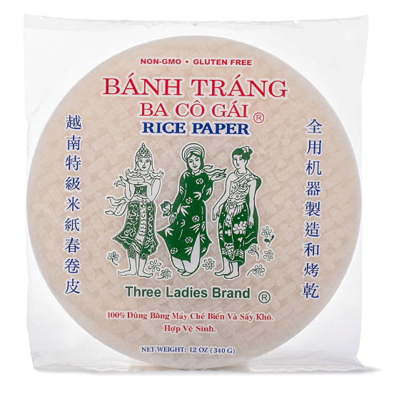 Three Ladies Rice Paper 16cm 12 oz - A&E Foodstore