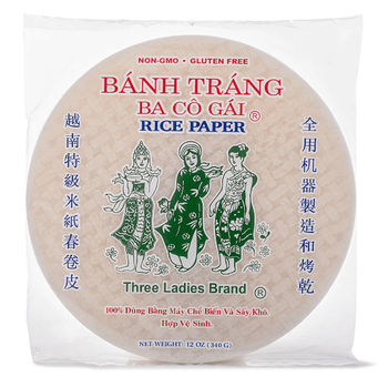 Three Ladies Rice Paper 16cm 12 oz - A&E Foodstore