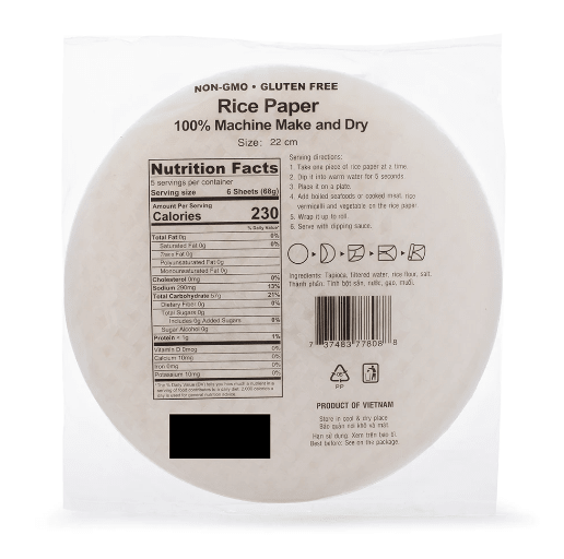 Three Ladies Rice Paper 22cm 340 g - A&E Foodstore