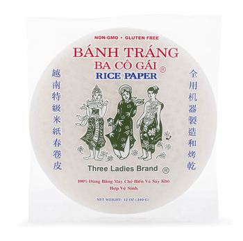 Three Ladies Rice Paper 22cm 340 g - A&E Foodstore
