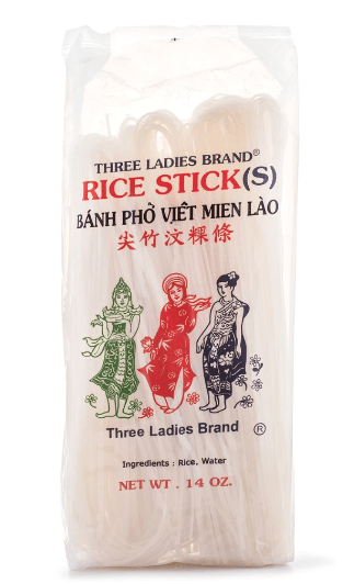 Three Ladies Rice Stick Banh Pho Viet Mien Lao 14 oz - A&E Foodstore