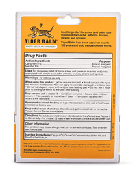 Tiger Balm Large White 18 g - A&E Foodstore