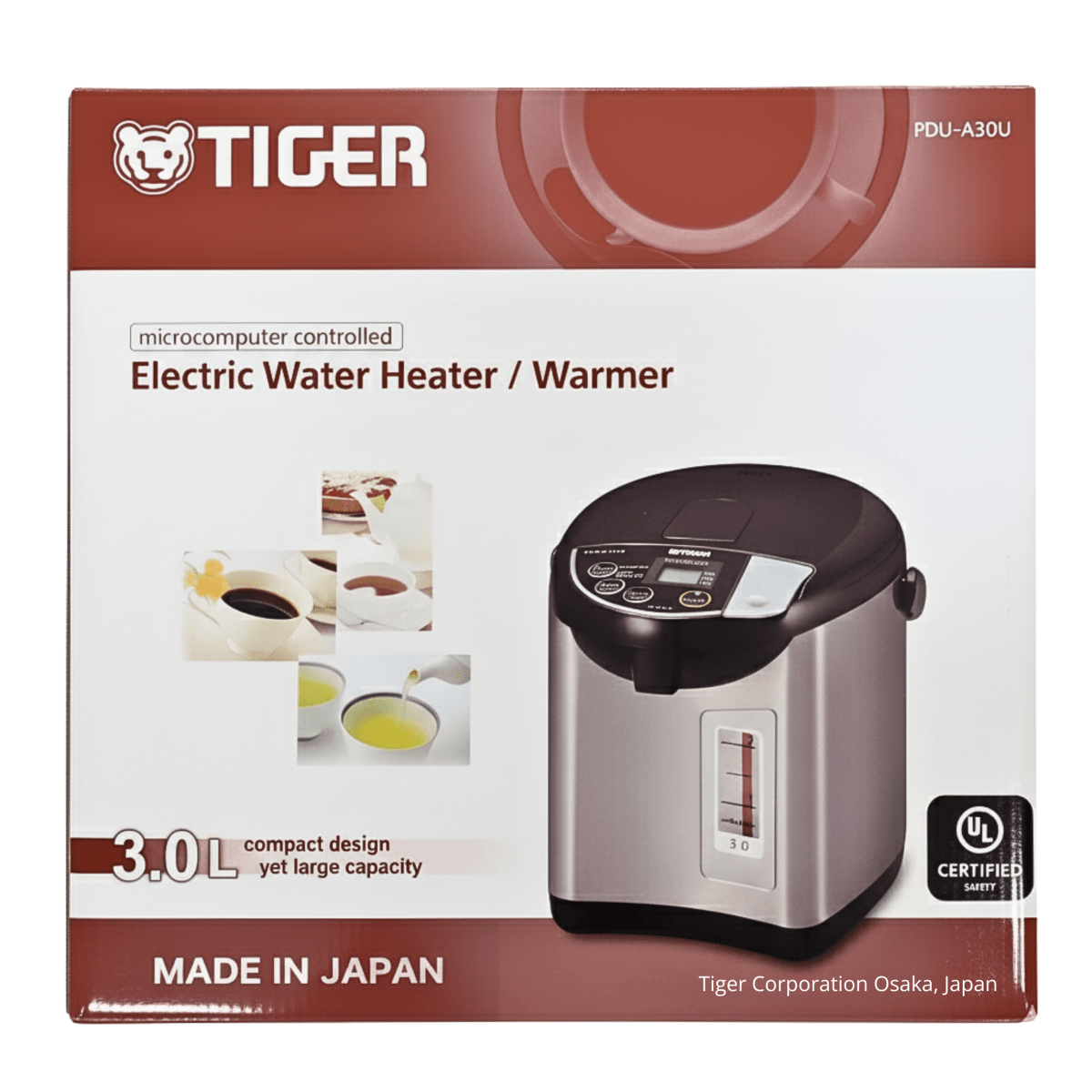 Tiger Electric Water Heater Warmer 3L - A&E Foodstore