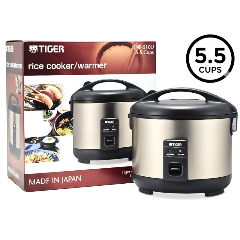 Tiger Rice Cooker Warmer JNP - S10U 5.5 Cups - A&E Foodstore