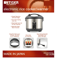 Tiger Rice Cooker Warmer JNP - S10U 5.5 Cups - A&E Foodstore