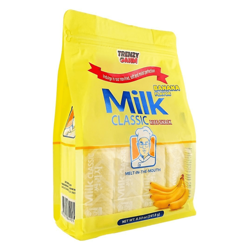 Trenzy Gahm Milk Banana Rice Snack 8.53oz - A&E Foodstore