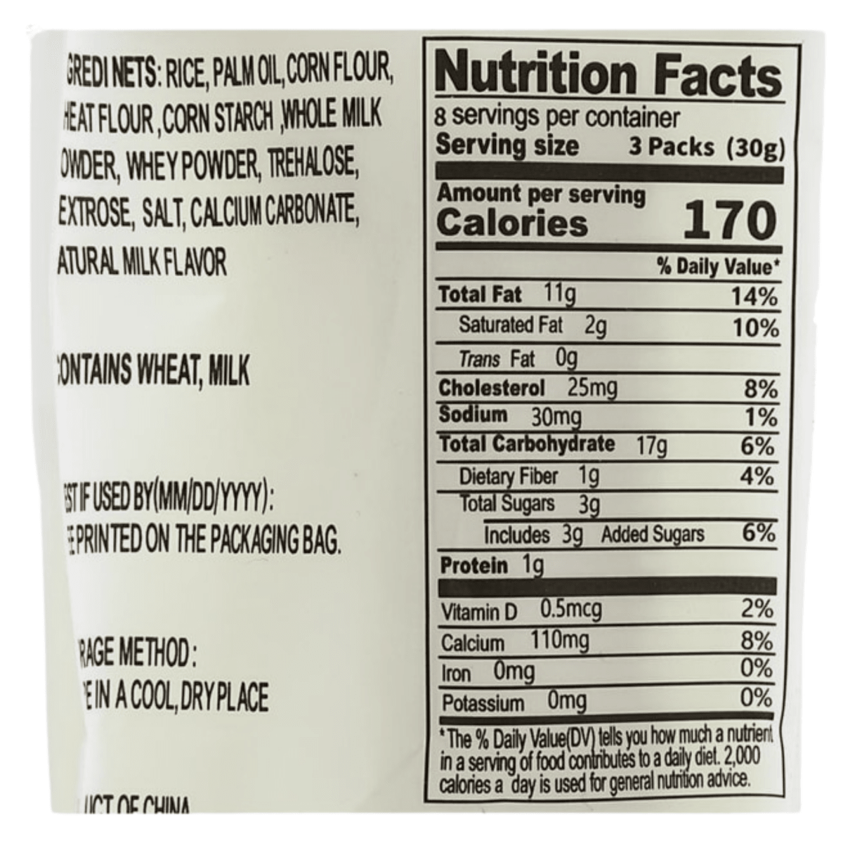 [TRENZY GAHM] Milk Classic Rice Snack - 8.53 oz - A&E Foodstore