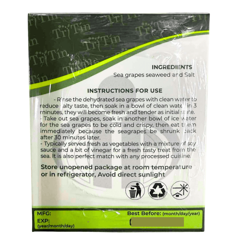 Tri Tin Dehydrated Seagrapes 200g - A&E Foodstore