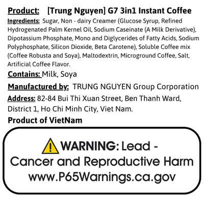 [Trung Nguyen] G7 3in1 Instant Coffee - 100 Pkts - A&E Foodstore