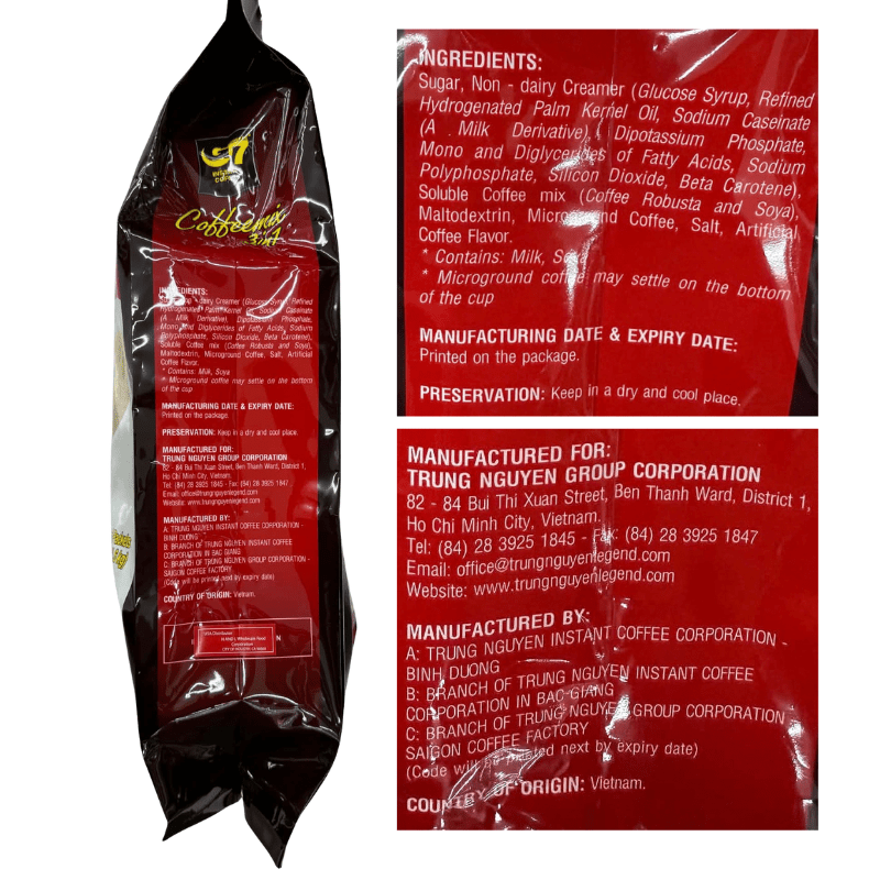 [Trung Nguyen] G7 3in1 Instant Coffee - 100 Pkts - A&E Foodstore
