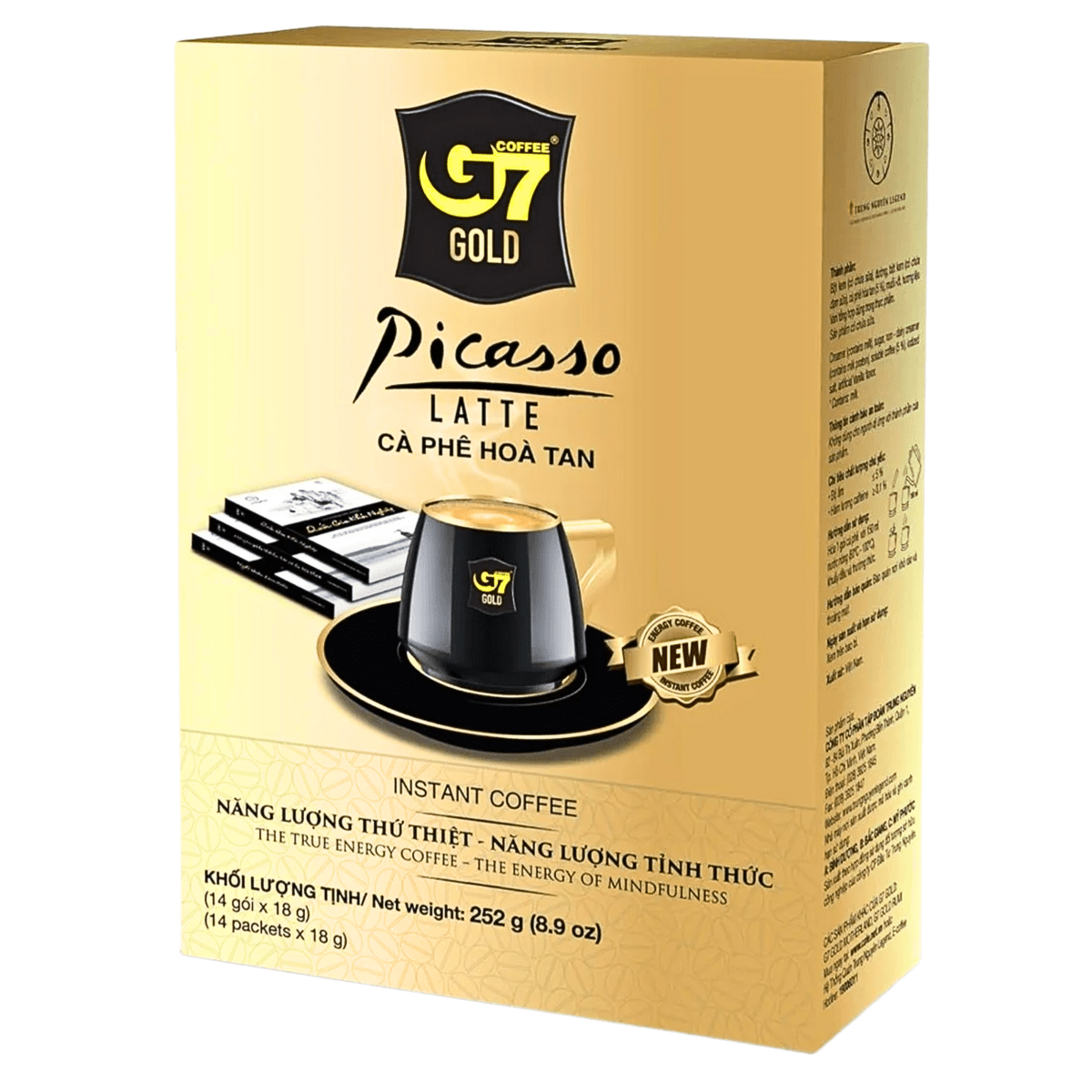Trung Nguyen G7 Gold Picasso Latte 8.9oz - A&E Foodstore