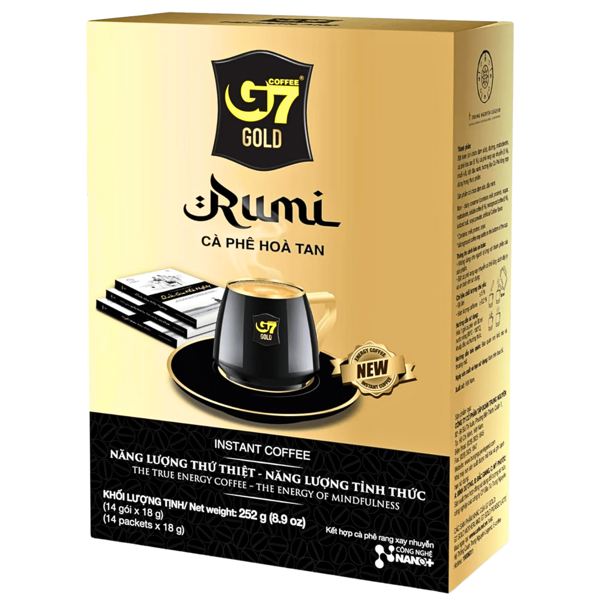 Trung Nguyen G7 Gold Rumi Instant Coffee 8.9oz - A&E Foodstore