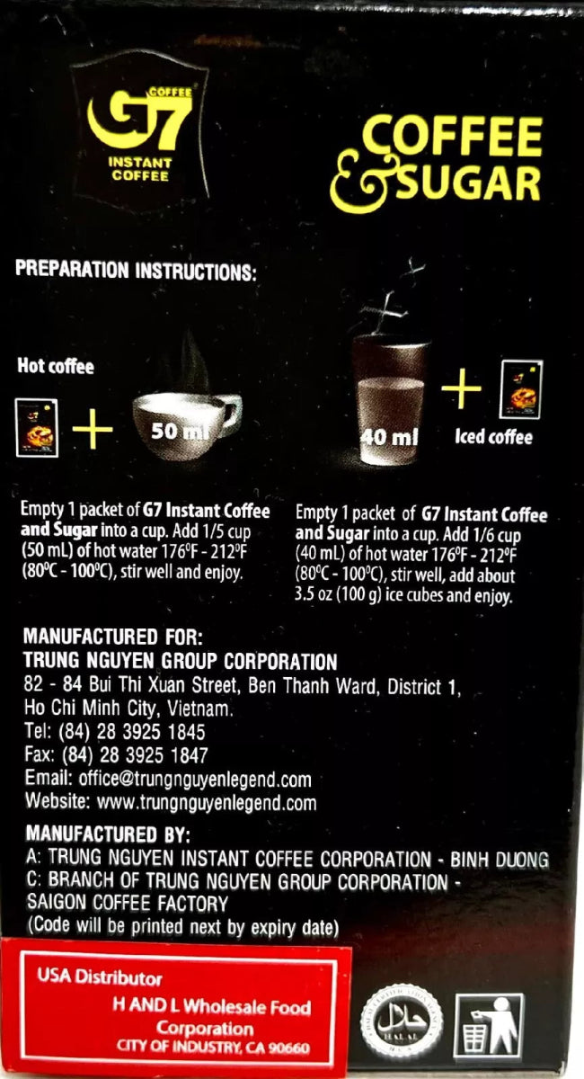 Trung Nguyen G7 Instant Coffee 8.5oz - A&E Foodstore