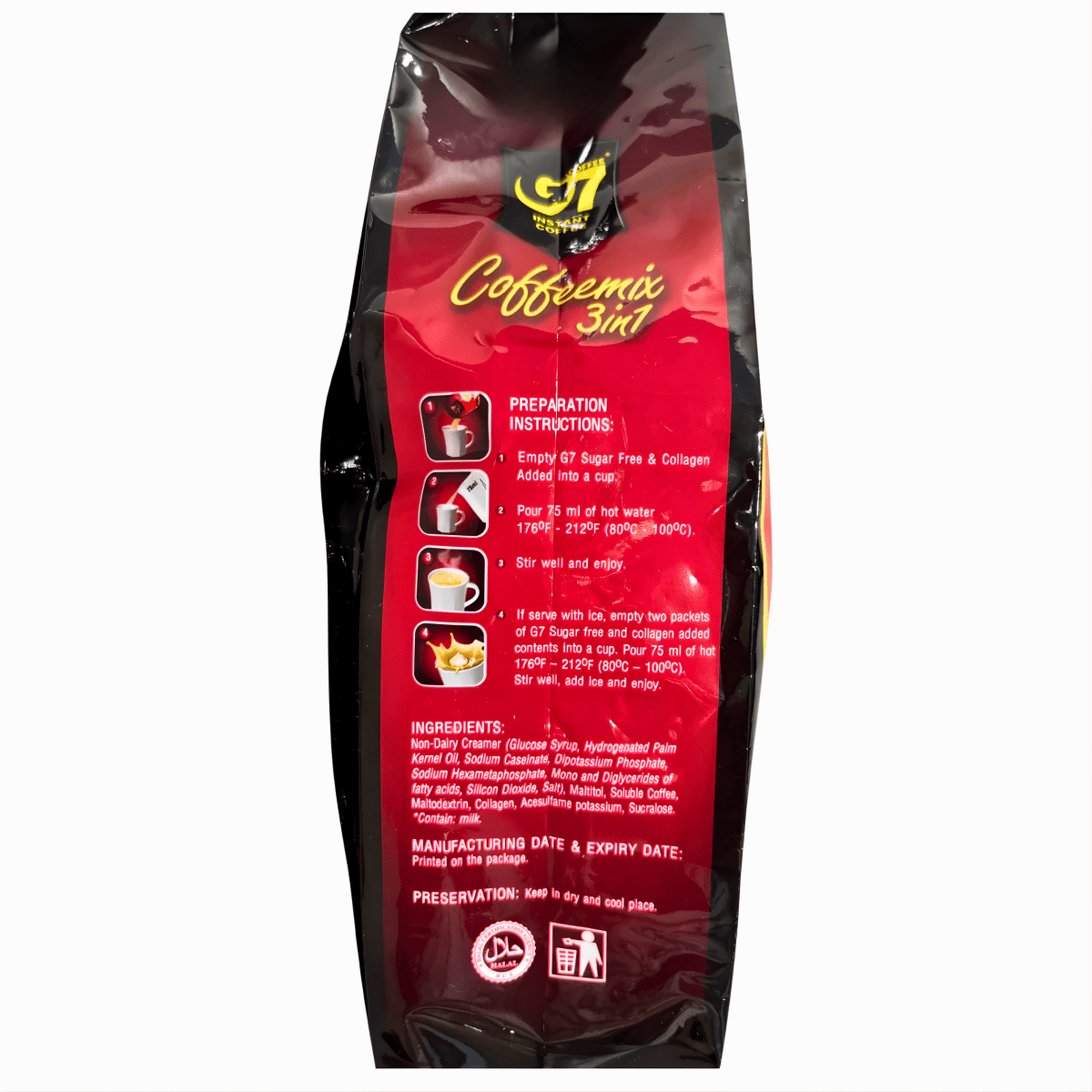 [TRUNG NGUYEN] G7InstantCoffee SugarFree+Collagen - 352g - A&E Foodstore
