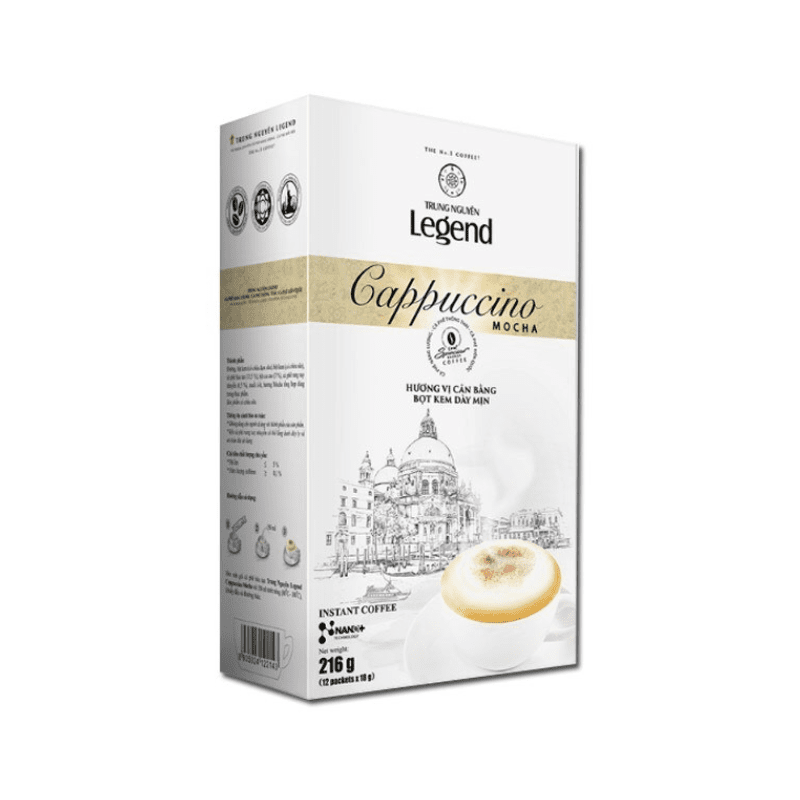 Trung Nguyen Legend Cappuccino Mocha Instant Coffee 12*18g - A&E Foodstore