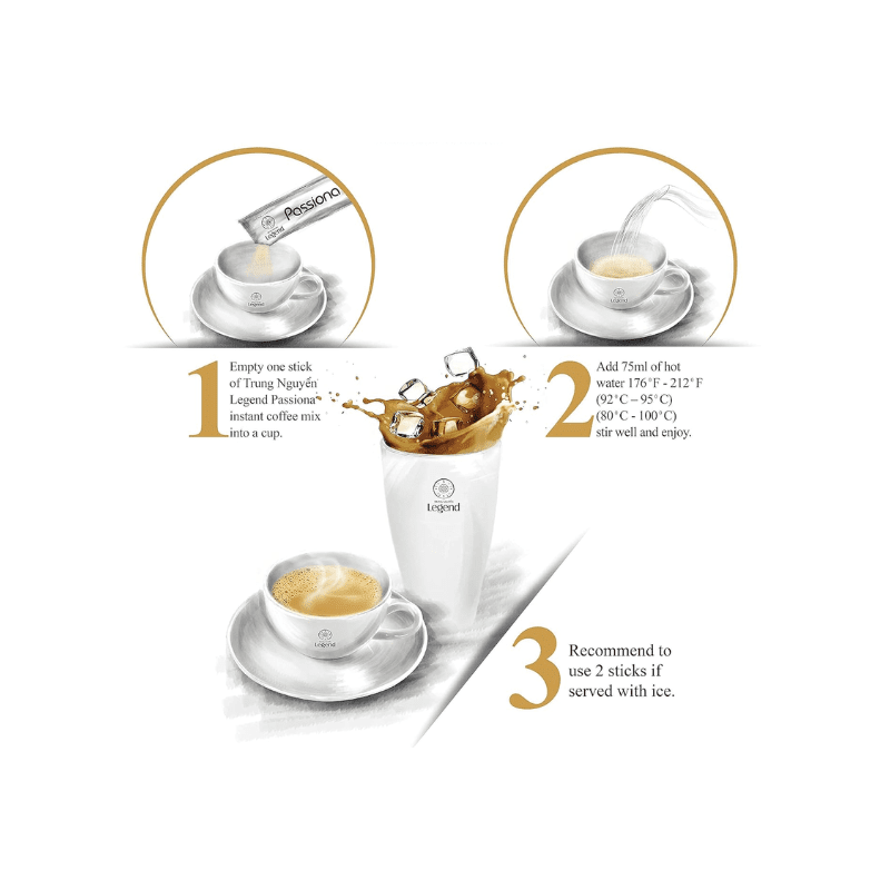 Trung Nguyen Legend Passiona Premium Instant Coffee 224g - A&E Foodstore