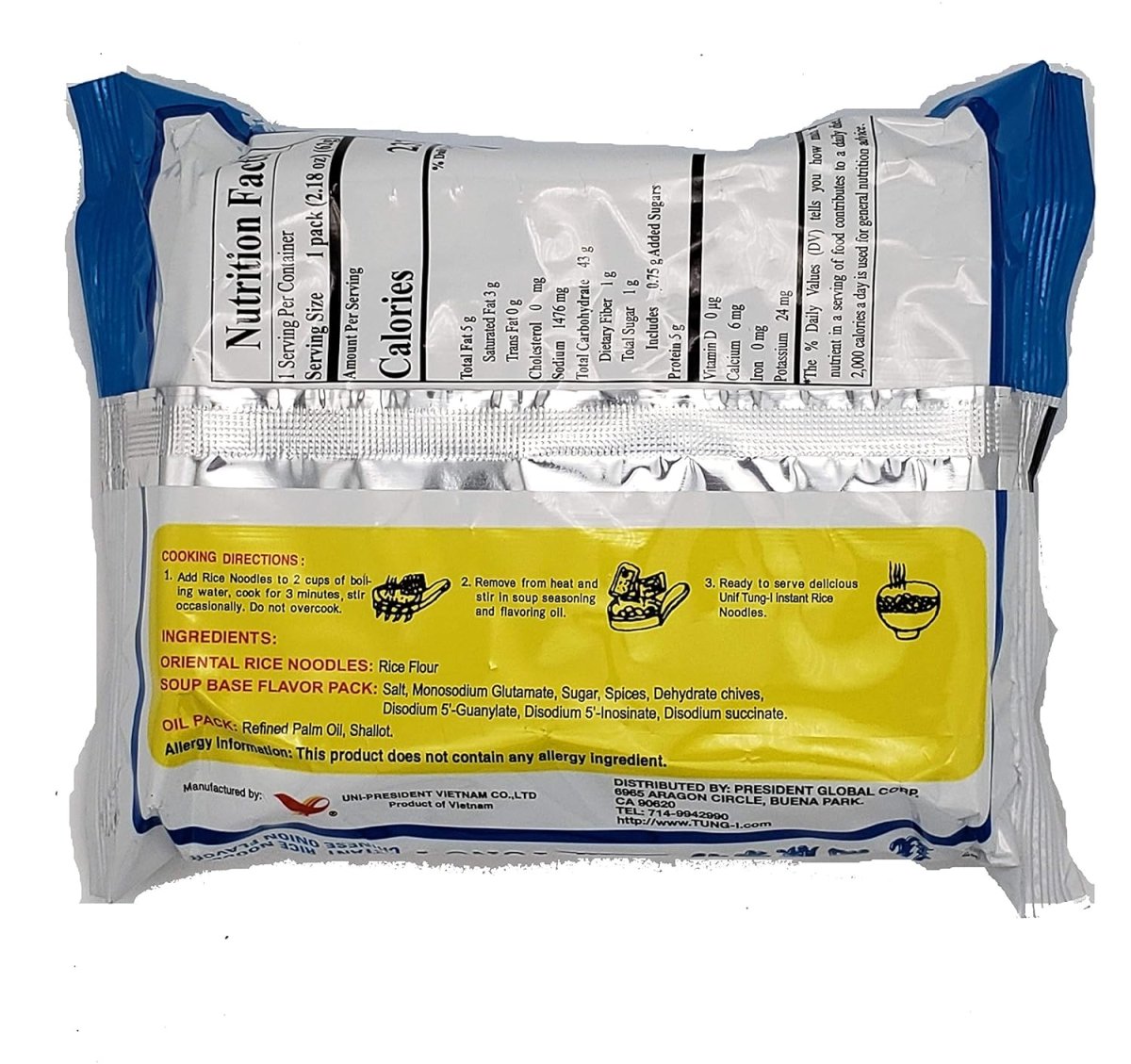 Tung - I Instant Rice Noodles Chinese Onion Flavor - A&E Foodstore