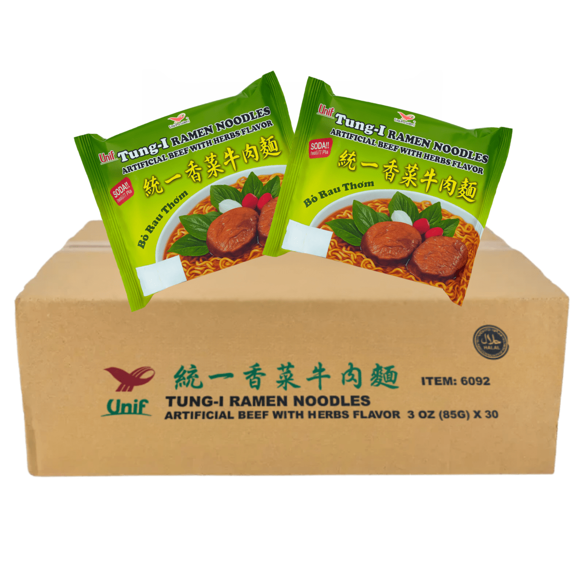 [UNIF] Ramen Beef & Herb Flavor Noodles - 3oz - A&E Foodstore