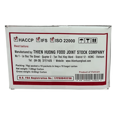 VI HUONG Spicy Shrimp Flavour Noodles 70g - A&E Foodstore