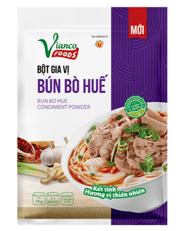 Vianco bun bo Hue soup powder 18g - A&E Foodstore
