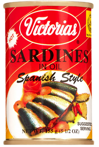 Victorias Hot Sardines In Oil - Spanish 155g - A&E Foodstore
