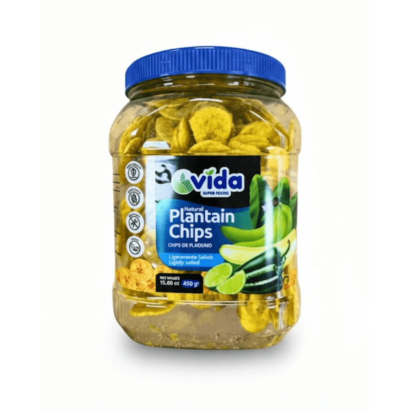 Vida Lightly Salted Plantain Chips 450g - A&E Foodstore