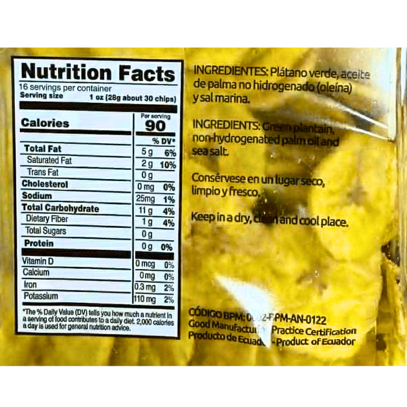 Vida Lightly Salted Plantain Chips 450g - A&E Foodstore
