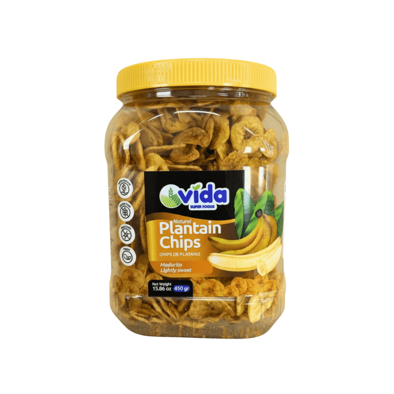 Vida Lightly Sweet Plantain Chips 450g - A&E Foodstore