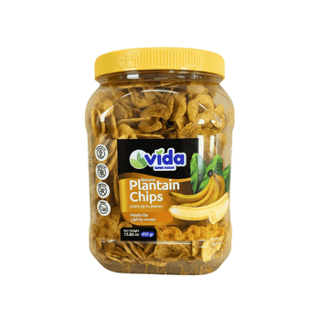 Vida Lightly Sweet Plantain Chips 450g - A&E Foodstore