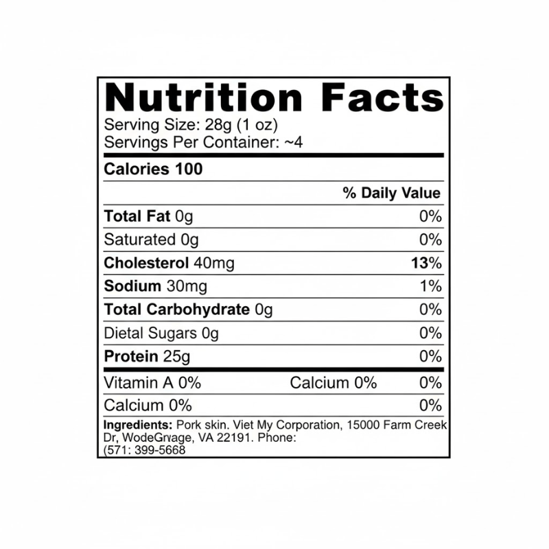 [Viet My] Shredded Pork Skin - 4oz - A&E Foodstore