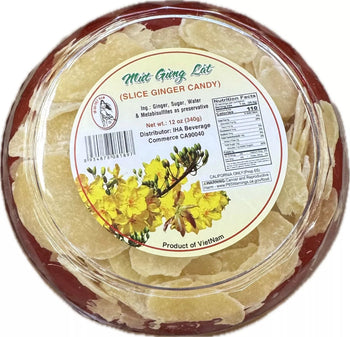 Vietnamese Girl Slice Ginger Candy 12oz - A&E Foodstore