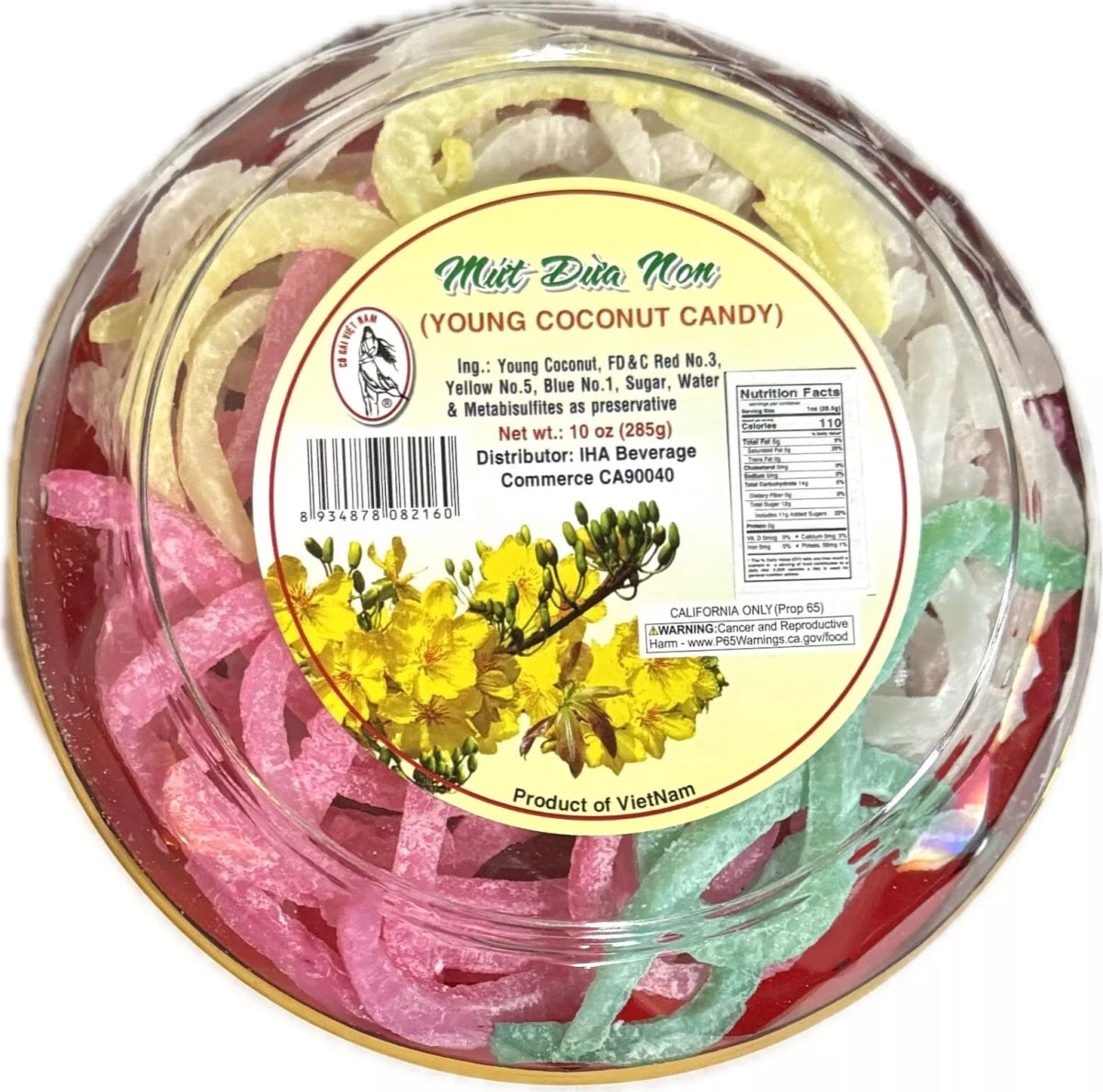 Vietnamese Girl Young Coconut Candy 10oz - A&E Foodstore