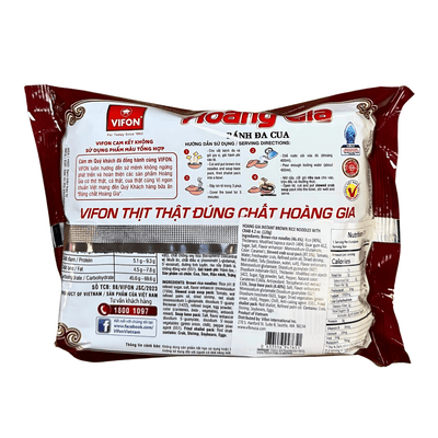 [VIFON] HoangGia Instant Noodle with Crab - 120g - A&E Foodstore
