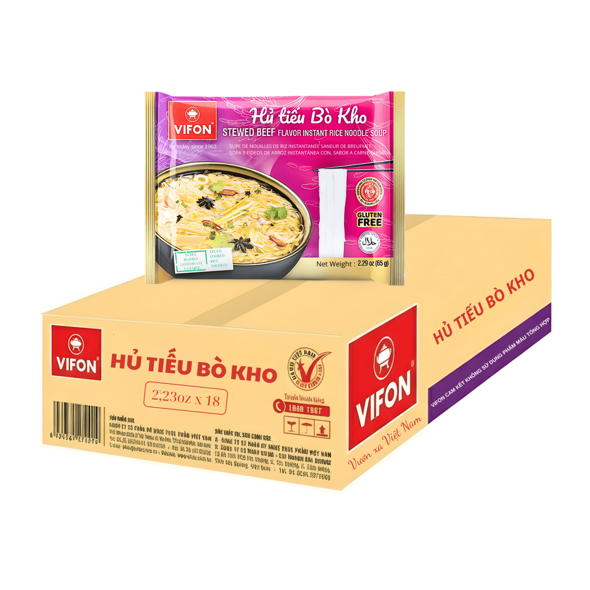[VIFON] Hu Tieu Stewed Beef Noodles - 2.29oz - A&E Foodstore