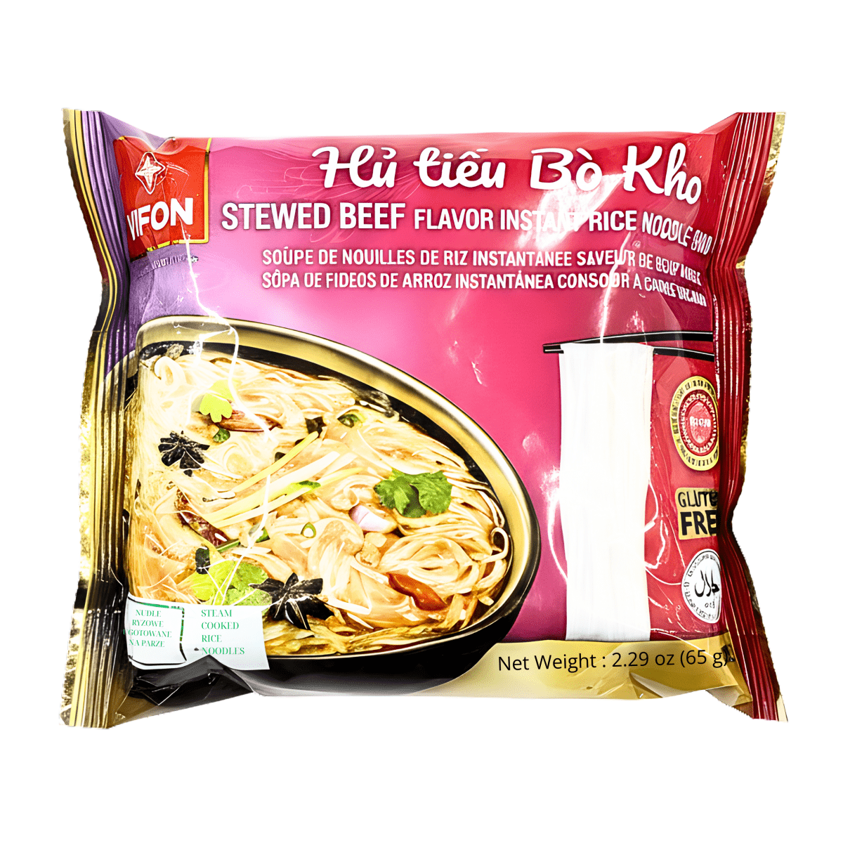 [VIFON] Hu Tieu Stewed Beef Noodles - 2.29oz - A&E Foodstore