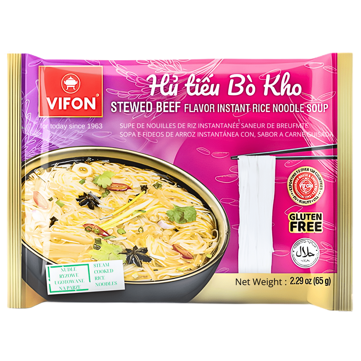 [VIFON] Hu Tieu Stewed Beef Noodles - 2.29oz - A&E Foodstore