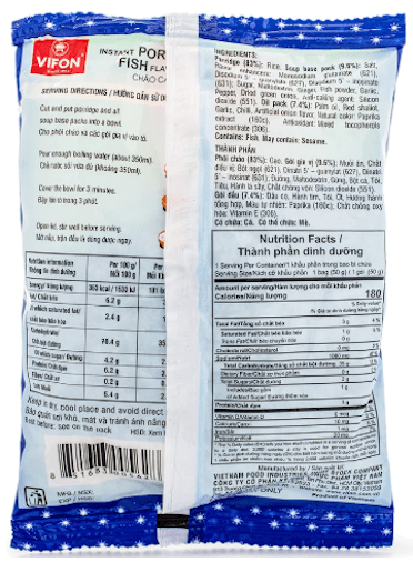 Vifon Instant Porridge, Fish Flavor - A&E Foodstore
