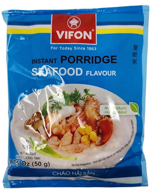 Vifon Instant Porridge Seafood Flavour 1.75oz - A&E Foodstore