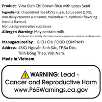 Vina Bich Chi Brown Rice with Lotus Seed 12.3oz - A&E Foodstore