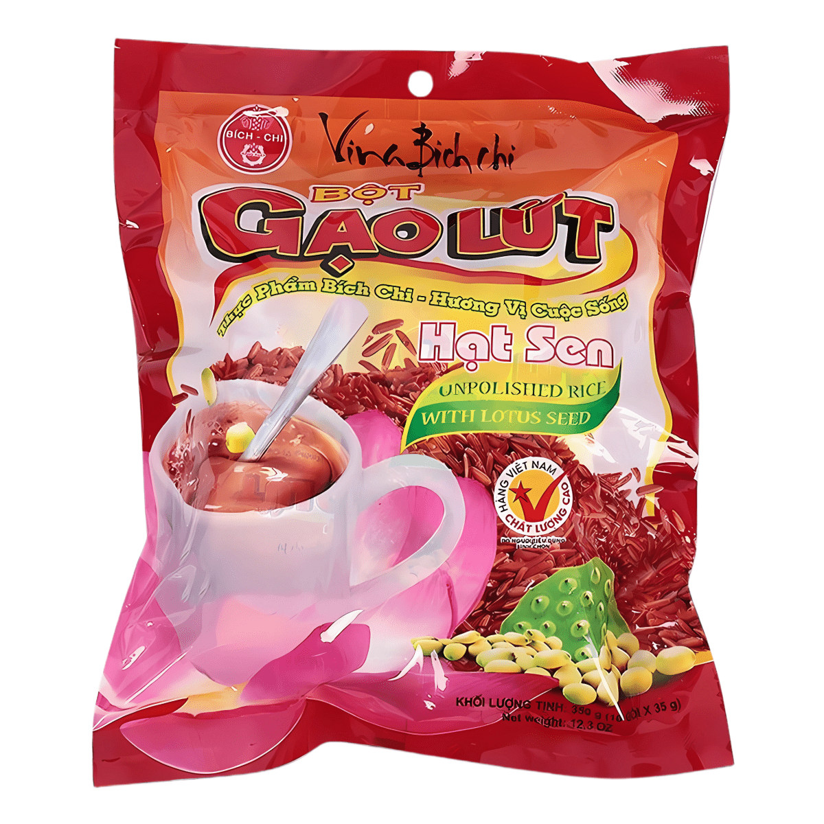 Vina Bich Chi Brown Rice with Lotus Seed 12.3oz - A&E Foodstore