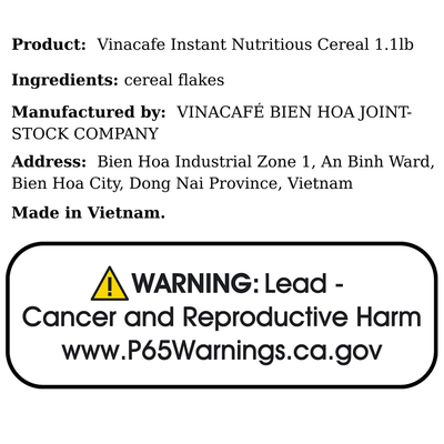 Vinacafe Instant Nutritious Cereal 1.1lb - A&E Foodstore