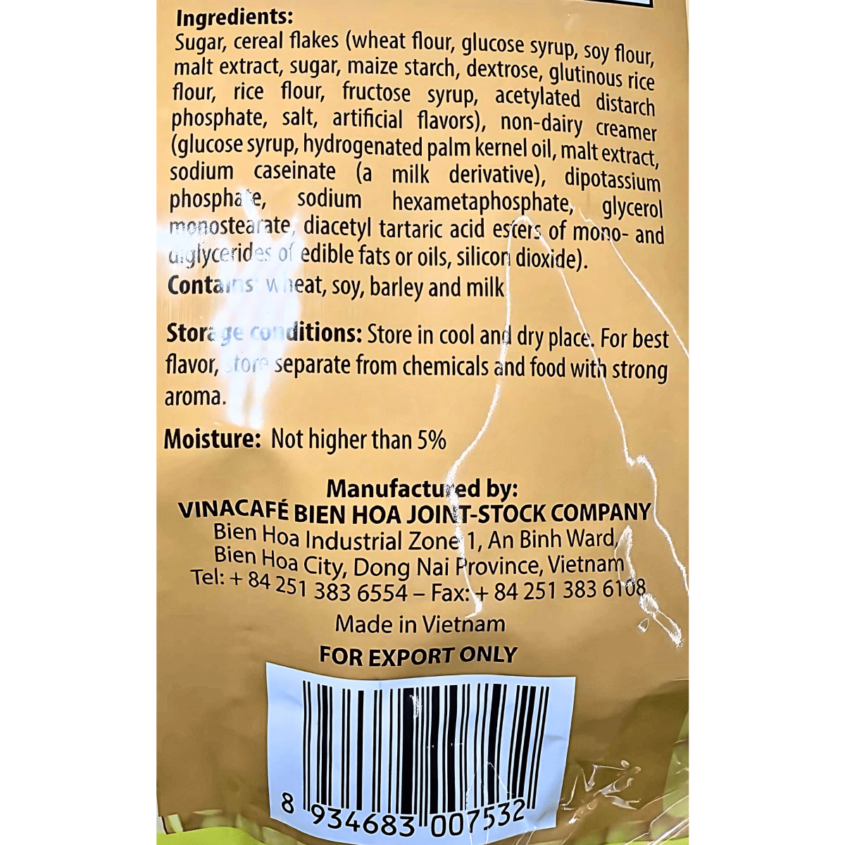 Vinacafe Instant Nutritious Cereal 1.1lb - A&E Foodstore