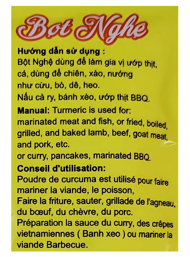 Vinh Thuan Turmeric Powder 8oz - A&E Foodstore